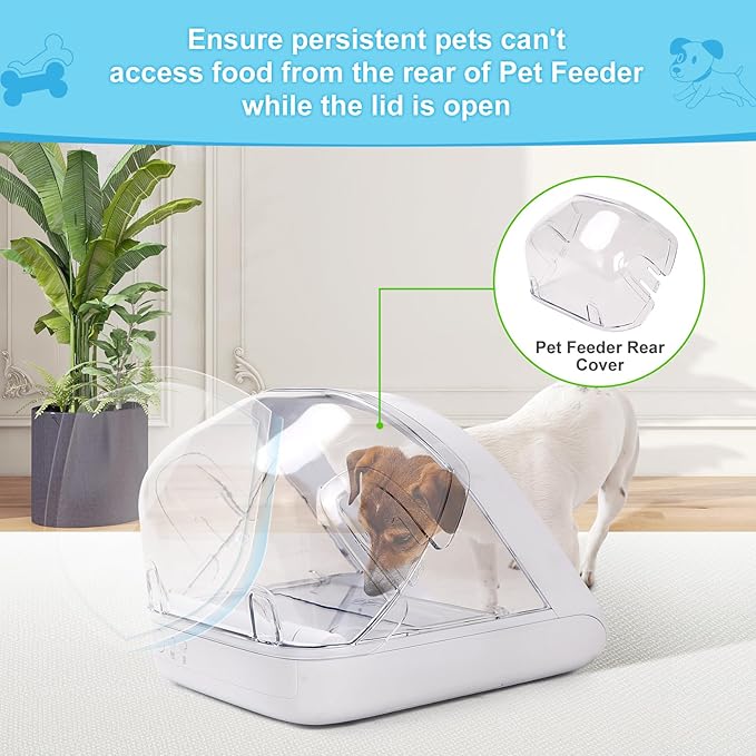 Pet Feeder Rear Cover for Pet Feeder & Connect, YOIHABV Cat Feeder Cover - Image 3