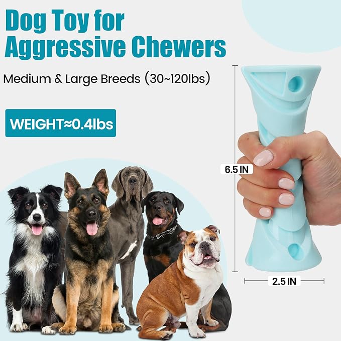 Interactive Dog Puzzle Toy for Boredom, Rubber Chew Toy Teething Toy to Keep - Image 2