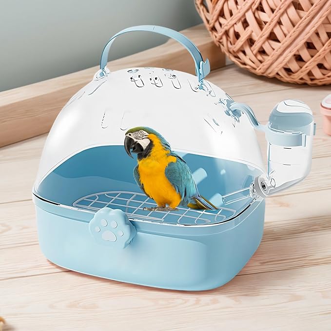 Bird Travel Carrier, PVC Travel Hamster Cage - Image 8