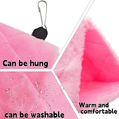 2Pcs Bird Tent Plush Hammock Hanging Warm nest 6.3''X5.1''X4.7'' Cage Parrot - Image 5