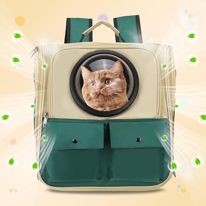 Pet Backpack Carrier, Portable and Ventilated, Oxford Cloth, Dogs Cats and - Image 6