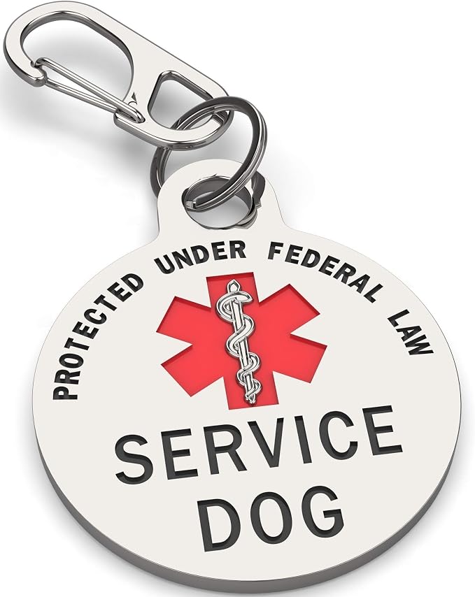 Service Dog Tag Double Sided by K9King