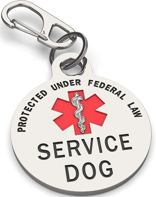 Service Dog Tag Double Sided by K9King