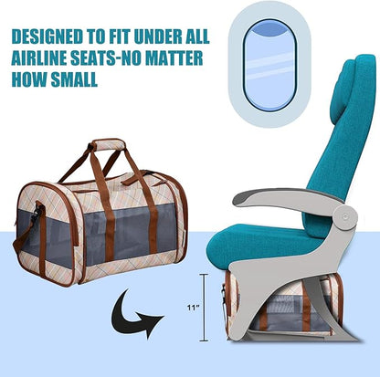Soft-Sided Kennel Pet Carrier for Small Dogs, Airline Approved Cat Carriers Dog - Image 4