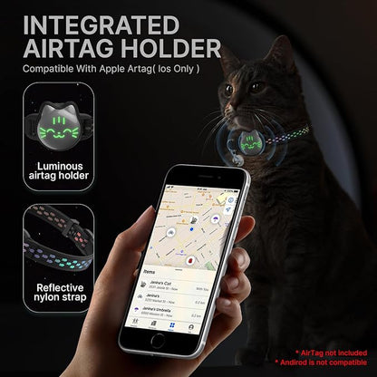 Waterproof Airtag Cat Collar, Breakaway Cat Airtag Collar - Image 5