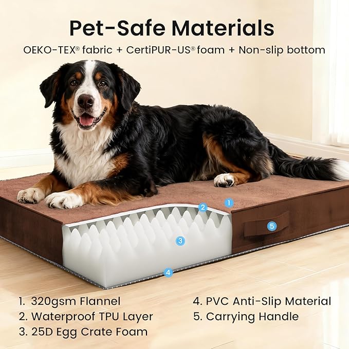 OhGeni Orthopedic Waterproof Dog Bed - Image 9