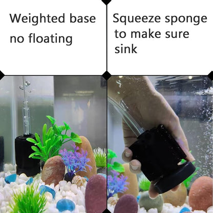 AQUANEAT 3 Pack Aquarium Bio Sponge Filter Breeding Fry Betta Shrimp Nano Fish - Image 7