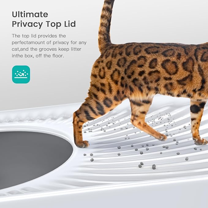 Stainless Steel Cat Litter Box, Large Top Entry Litter Box - Image 5