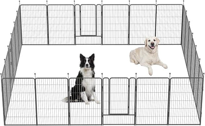 Dog Playpen, 32/40/45 Inch Height in Heavy Duty, Folding Indoor Outdoor by BestForYourPets