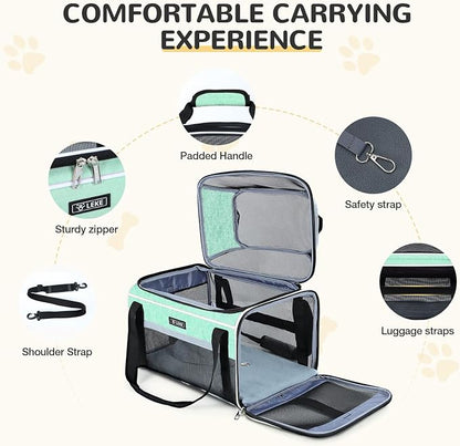 Lekereise Top-Expandable Pet Carrier 17x11x9.5 Inch Alaska Hawaiian Airline - Image 6