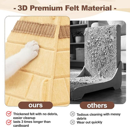 Cat House for Indoor Cats, Scratch-Resistant Cat Cave, Felt Cat Hideaway - Image 3