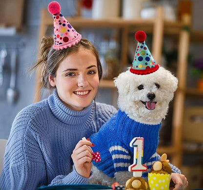 Christmas Pet Party Jazz Hat and Blingbling Bow Tie Breakaway Collar Set - Image 3