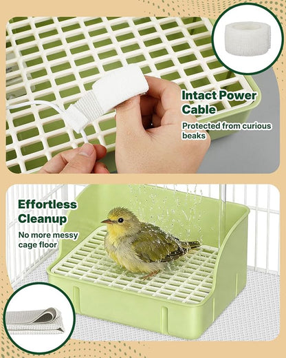 Pawfly Automatic Bird Bath for Cage, Bird Bath - Image 4
