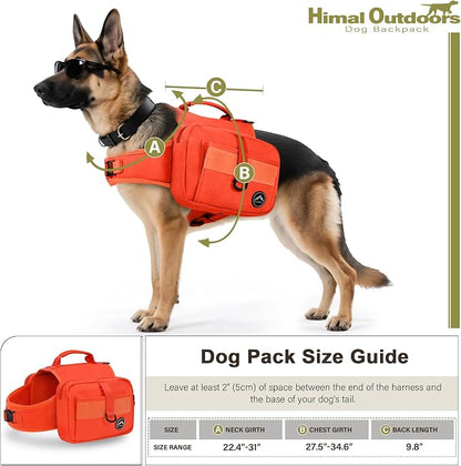 Himal Outdoors Dog Backpack & Saddle Bag, Tactical Hiking Backpack - Image 3
