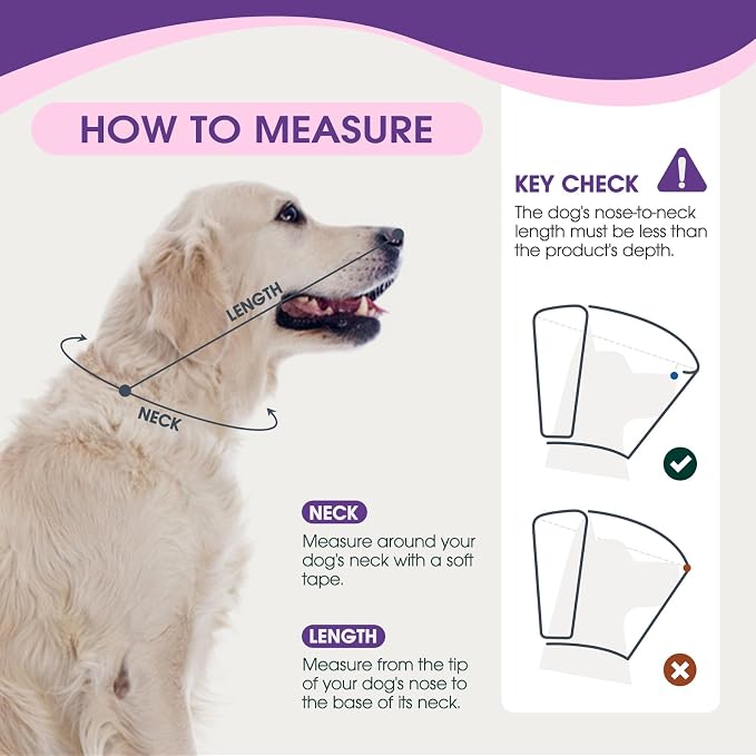 Dog Cone for Large Dogs After Surgery, Adjustable Soft Recovery Cone Collar for - Image 3