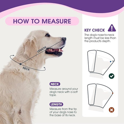 Dog Cone for Large Dogs After Surgery, Adjustable Soft Recovery Cone Collar for - Image 3