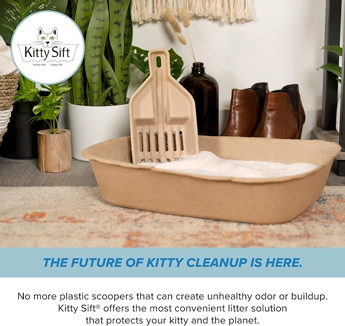 Kitty Sift FiberScoop Disposable Litter Scoop, Plastic-Free & Sustainable - Image 8