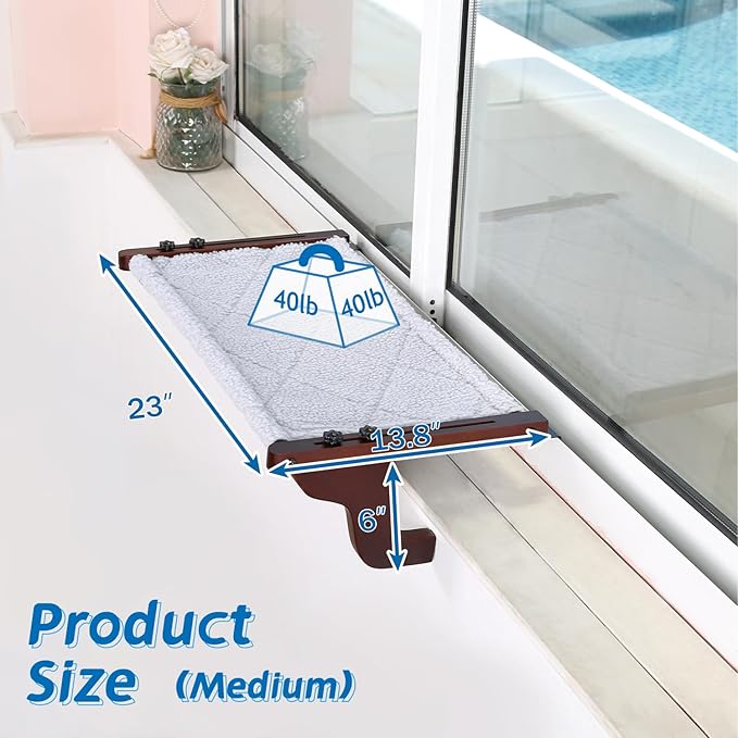 Zakkart Easy Seat Cat Perch for Window Sill - Image 5
