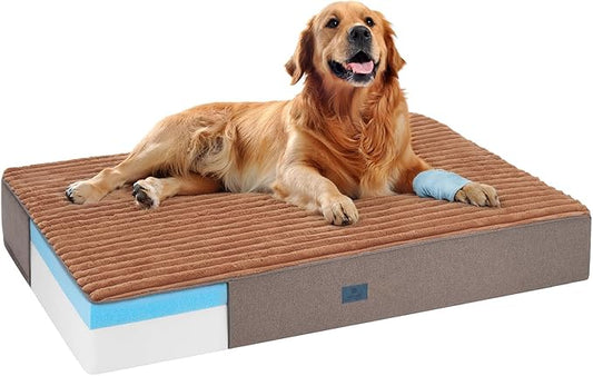 Veehoo Orthopedic Memory Foam Dog Bed, 7 Inch Thick Extra Large Dog Bed XL by Veehoo