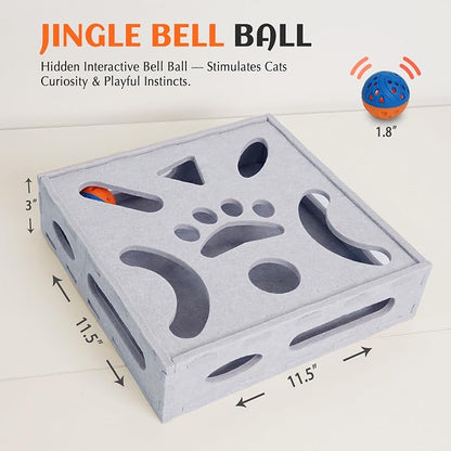 PETKARAY Felt Cat Puzzle Toy, Interactive Cat Toys - Image 6