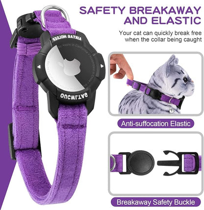 Luminous AirTag Cat Collar Breakaway, OUCWLTAG GPS Cat Collar - Image 3