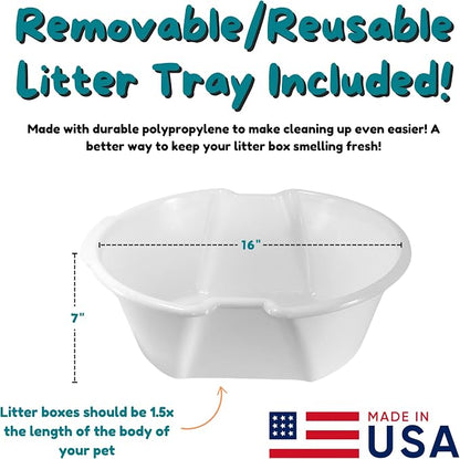 Good Pet Stuff Hidden Litter Box Planter, Decorative Cat Litter Enclosure - Image 8