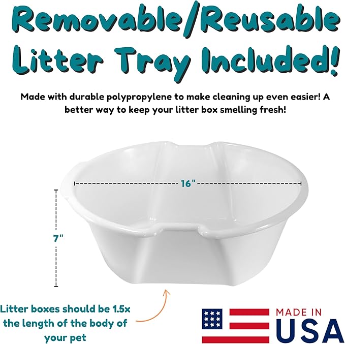 Good Pet Stuff Hidden Litter Box Planter, Decorative Cat Litter Enclosure - Image 8