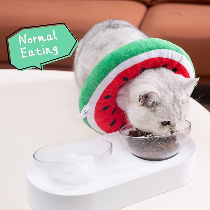 ANWA Adjustable Cat Cone Collar Soft, Cute Cat Donut Collar After Surgery - Image 3