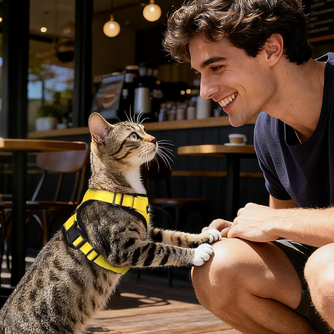 Dooradar Cat Harness and Leash Set, Escape Proof Safe Adjustable Kitten Vest - Image 8