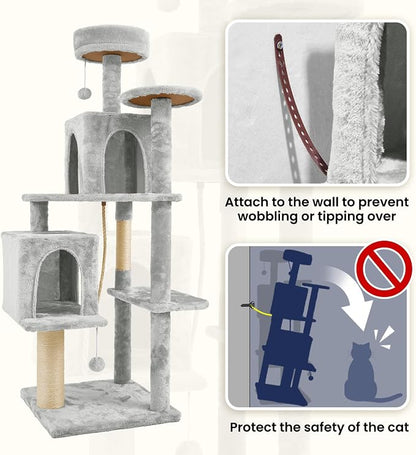 58.5inch Large Cat Tree Tower Condo - Image 5