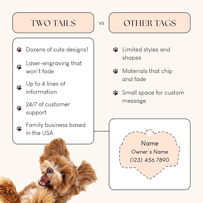 Two Tails Pet Company Personalized 'Mama's Boy' Pet ID Tag - Image 3