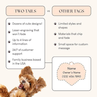 Two Tails Pet Company Personalized 'Mama's Boy' Pet ID Tag - Image 3