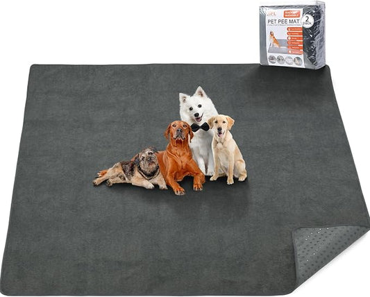Washable Pee Pads for Dogs, 48x60 Reusable Whelping Pads, Absorb Dog Mats by PICKFORLIFE