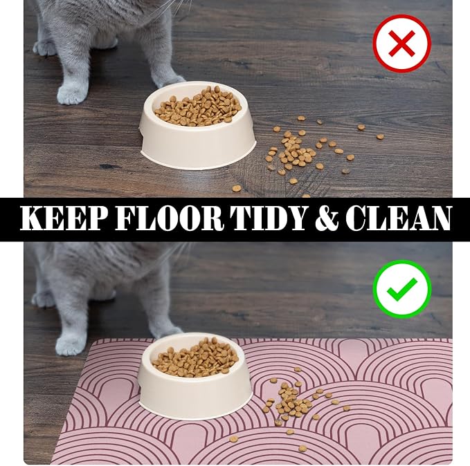 Dog Food Mats for Floors Absorbent, Pet Cat Food Mat - Image 5