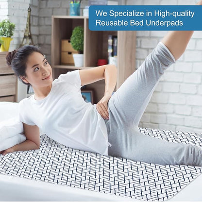 OUTCREATOR® Washable Bed Pads 34" x 56", Incontinence Mattress Protector - Image 7