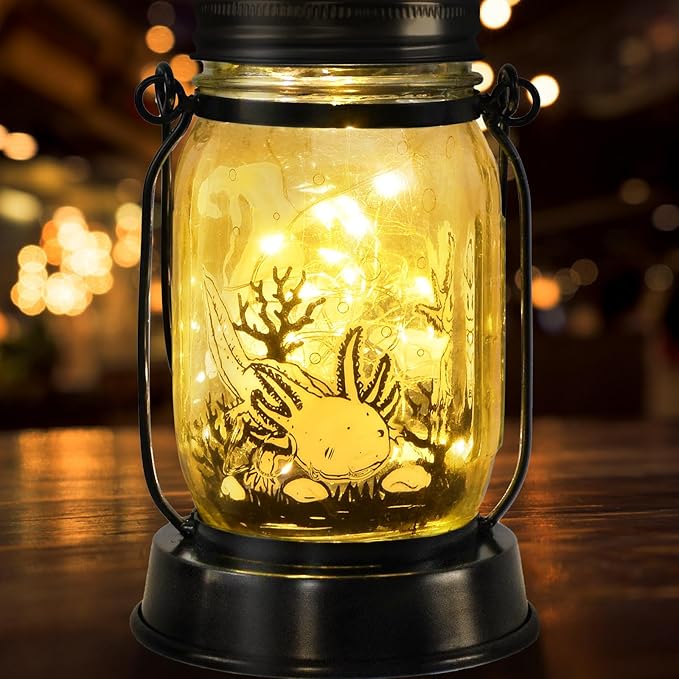kyoryuger Axolotl Gifts for Women/Men/Kids Axolotl Solar Lanterns Mom Grandma - Image 9