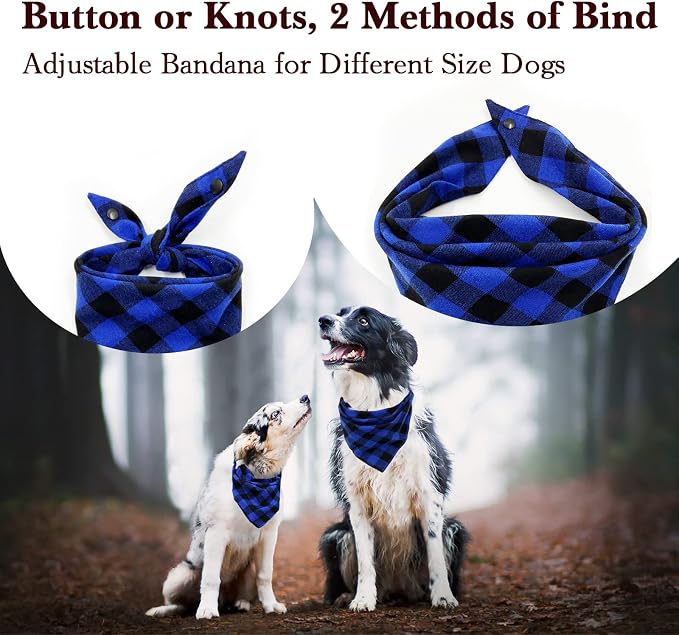 Birthday Plaid Dog Bandana - Image 2