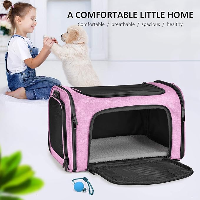 Henkelion Pet Carrier for Small Medium Cats Dogs Puppies up to 15 Lbs, TSA - Image 7