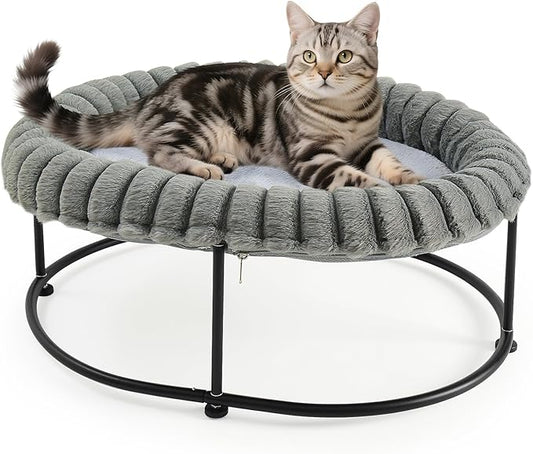 Sunhoo Elevated Cat Bed for Indoor Cats Raised Kitten Hammock Large High Puppy by Sunhoo