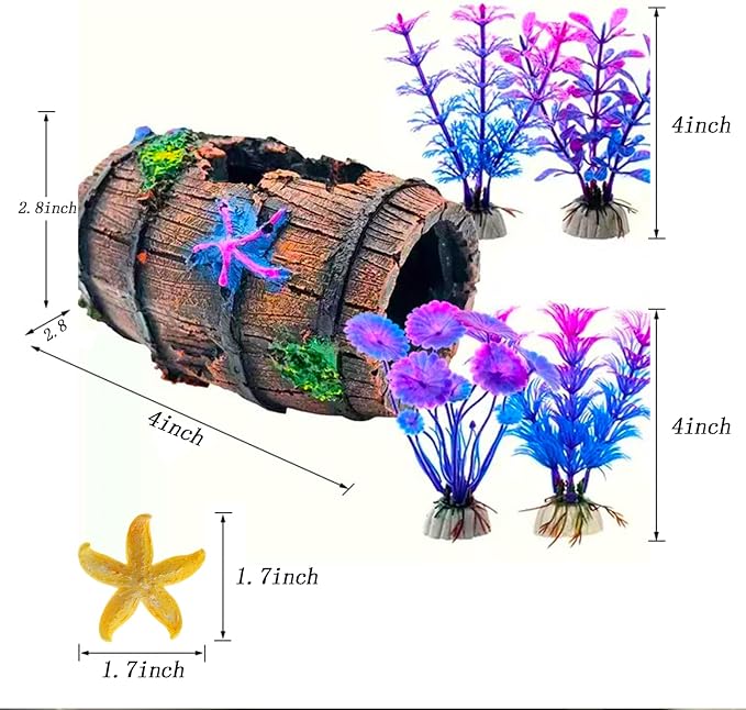 Fish Tank Decoration for Aquarium Tank, Betta Fish Tank Accessories Starfish - Image 6