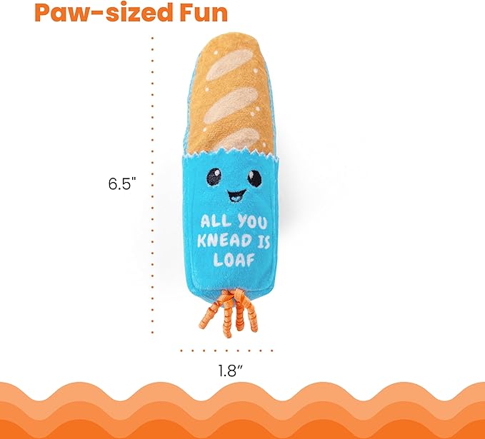 Catstages Loaf Kicker Toy with Catnip and Dental Mesh, Bread Shape, Plush and - Image 5