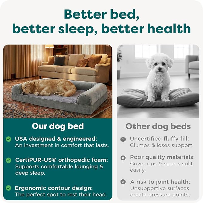 Furhaven Orthopedic Dog Bed for Large Dogs w/ Removable Bolsters & Washable - Image 7