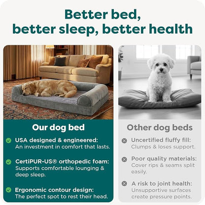 Furhaven Orthopedic Dog Bed for Large Dogs w/ Removable Bolsters & Washable - Image 7