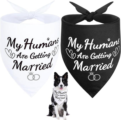SZEE Engagement Gifts for Couples, 2 Pack My Humans are Getting Married Dog by SZEE