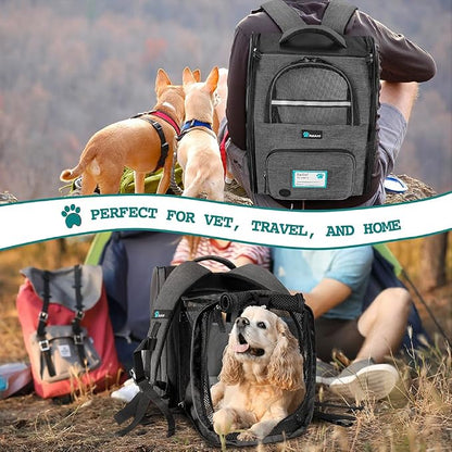 PetAmi Dog Cat Backpack Carrier, Expandable Pet Carrier Backpack - Image 7