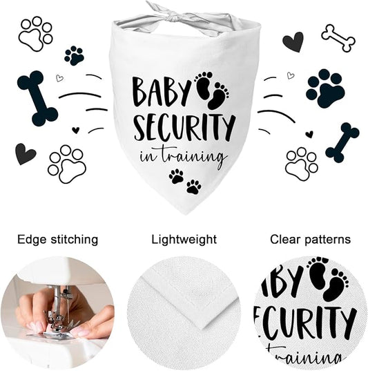 Baby Security in Training Dog Bandana Pet Scarf Pregnancy Announcement Dog - Image 2
