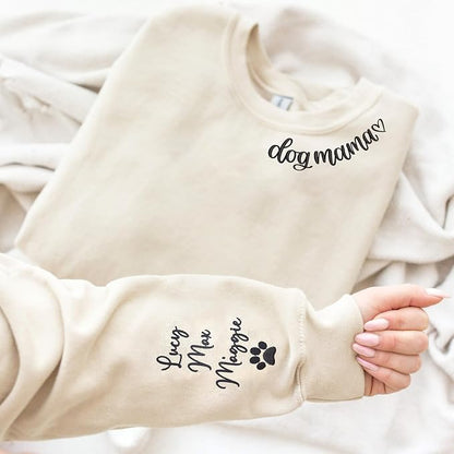 NAZENTI Custom Dog Mom Embroidered Sweatshirt - Image 6