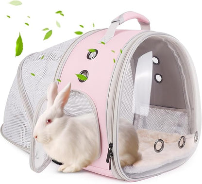 Back Expandable Backpack for Small Animals, Portable Travel Bag Breathable Pet by LightUpYourPetsLife