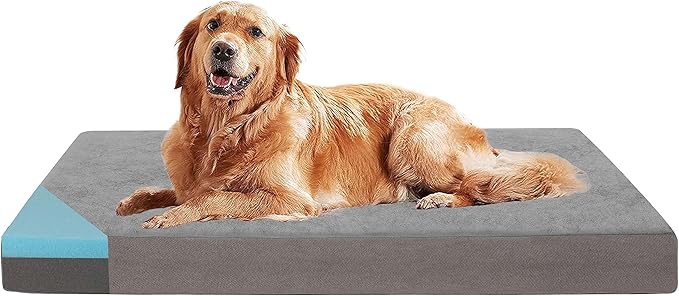 Orthopedic Memory Foam Dog Bed, Cooling Dog Beds by ABETTERLIFEWITHPET