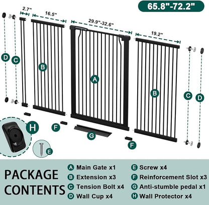 Fairy Baby 40.5" Extra Tall Baby Gate - Image 2